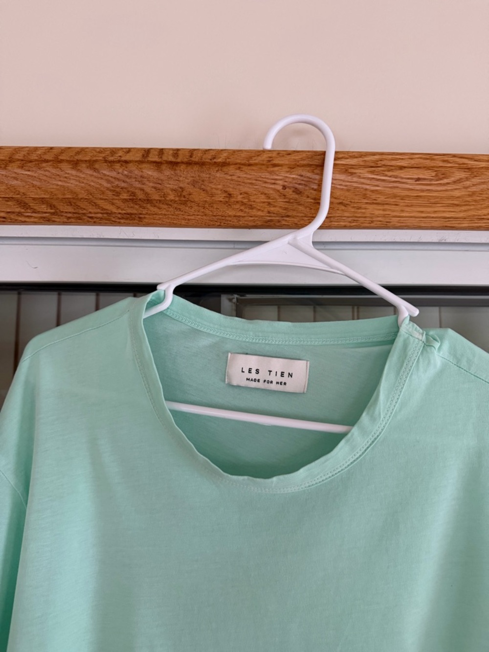 Les Tien May Mint Cropped Tee - Picture 4 of 7